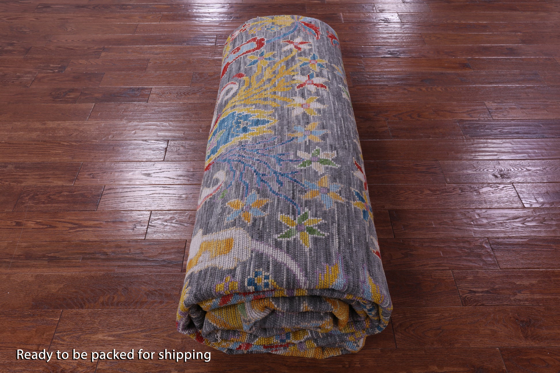 Grey Turkish Oushak Hand Knotted Wool Rug - 12' 3" X 18' 0" - Golden Nile