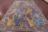 Grey Turkish Oushak Hand Knotted Wool Rug - 10' 2" X 13' 11" - Golden Nile