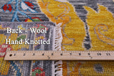 Grey Turkish Oushak Hand Knotted Wool Rug - 10' 2" X 13' 11" - Golden Nile