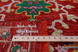 Red Persian Fine Serapi Handmade Wool Rug - 9' 3" X 12' 3" - Golden Nile