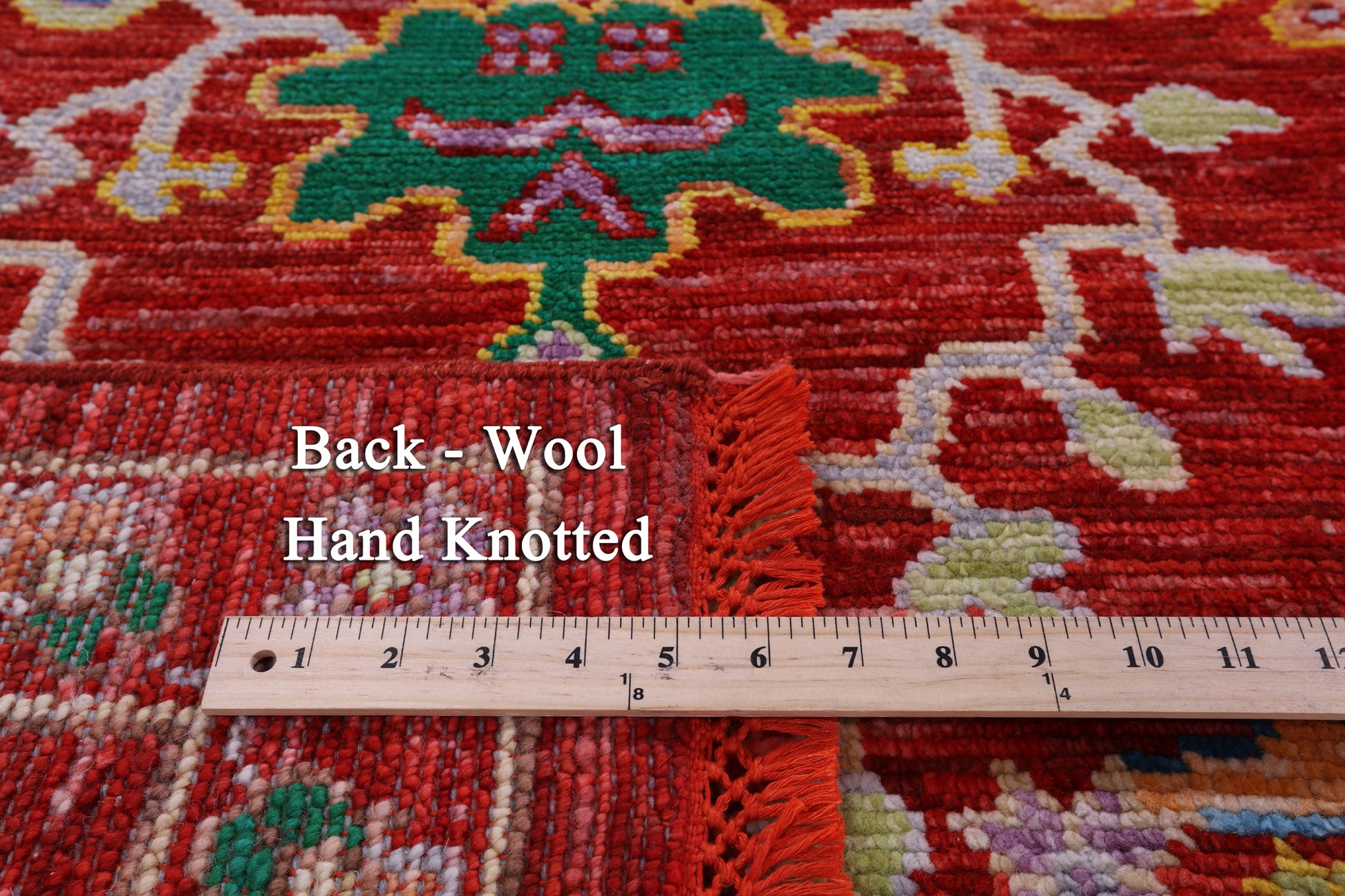 Red Persian Fine Serapi Handmade Wool Rug - 9' 3" X 12' 3" - Golden Nile