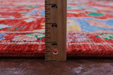 Red Persian Fine Serapi Handmade Wool Rug - 9' 3" X 12' 3" - Golden Nile