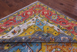 Grey Persian Fine Serapi Hand Knotted Wool Rug - 10' 2" X 13' 11" - Golden Nile