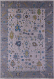 Grey Turkish Oushak Hand Knotted Wool Rug - 12' 2" X 18' 1" - Golden Nile