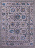 Grey Turkish Oushak Hand Knotted Wool Rug - 10' 2" X 14' 1" - Golden Nile