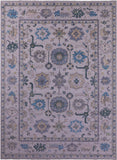 Grey Turkish Oushak Hand Knotted Wool Rug - 10' 2" X 14' 1" - Golden Nile