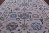 Grey Turkish Oushak Hand Knotted Wool Rug - 10' 2" X 14' 1" - Golden Nile