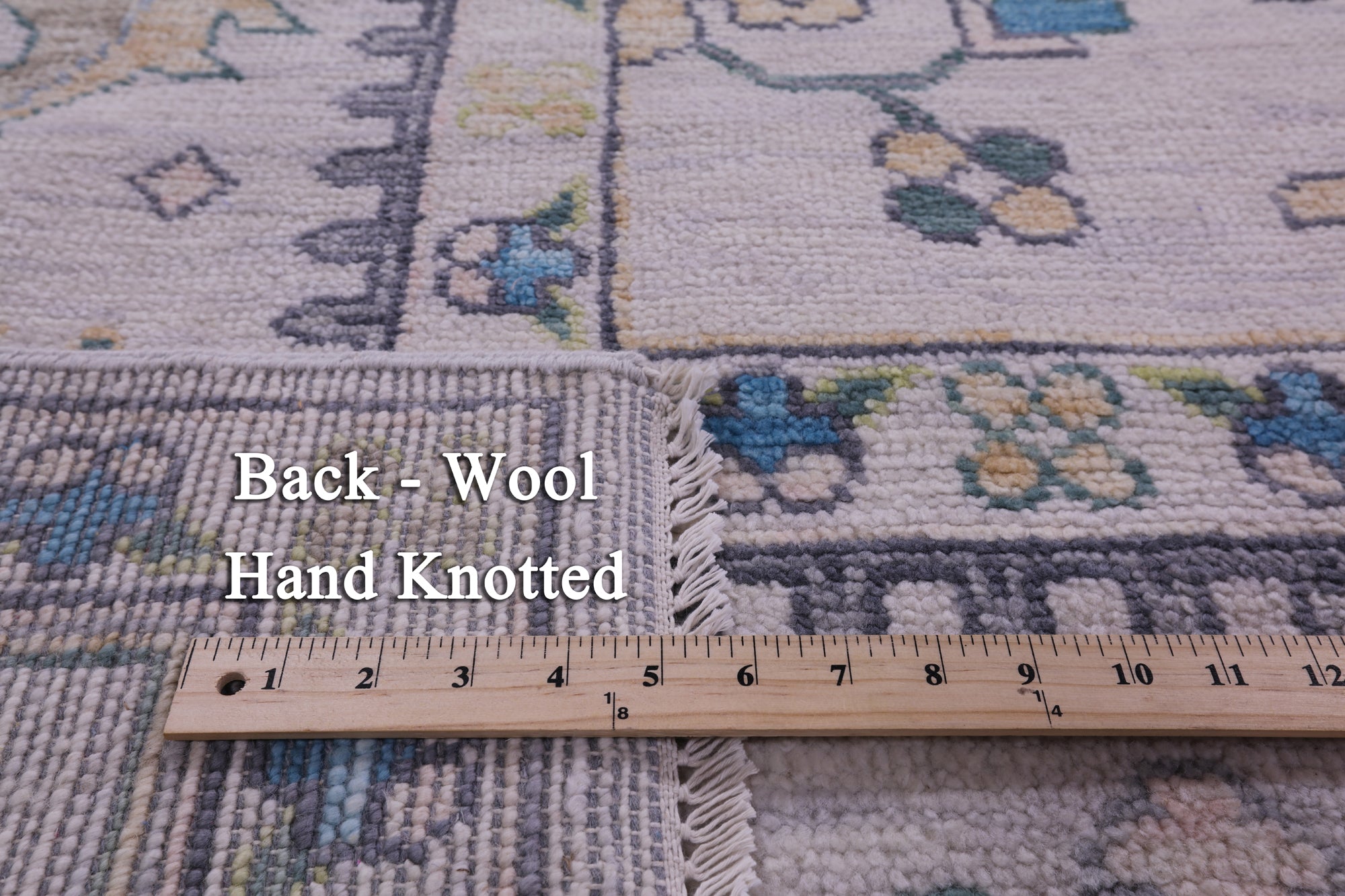 Grey Turkish Oushak Hand Knotted Wool Rug - 10' 2" X 14' 1" - Golden Nile