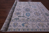 Grey Turkish Oushak Hand Knotted Wool Rug - 10' 2" X 14' 1" - Golden Nile