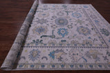 Grey Turkish Oushak Hand Knotted Wool Rug - 10' 2" X 14' 1" - Golden Nile
