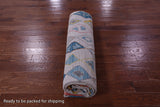 Ivory Tribal Moroccan Hand Knotted Wool Rug - 8' 1" X 10' 2" - Golden Nile