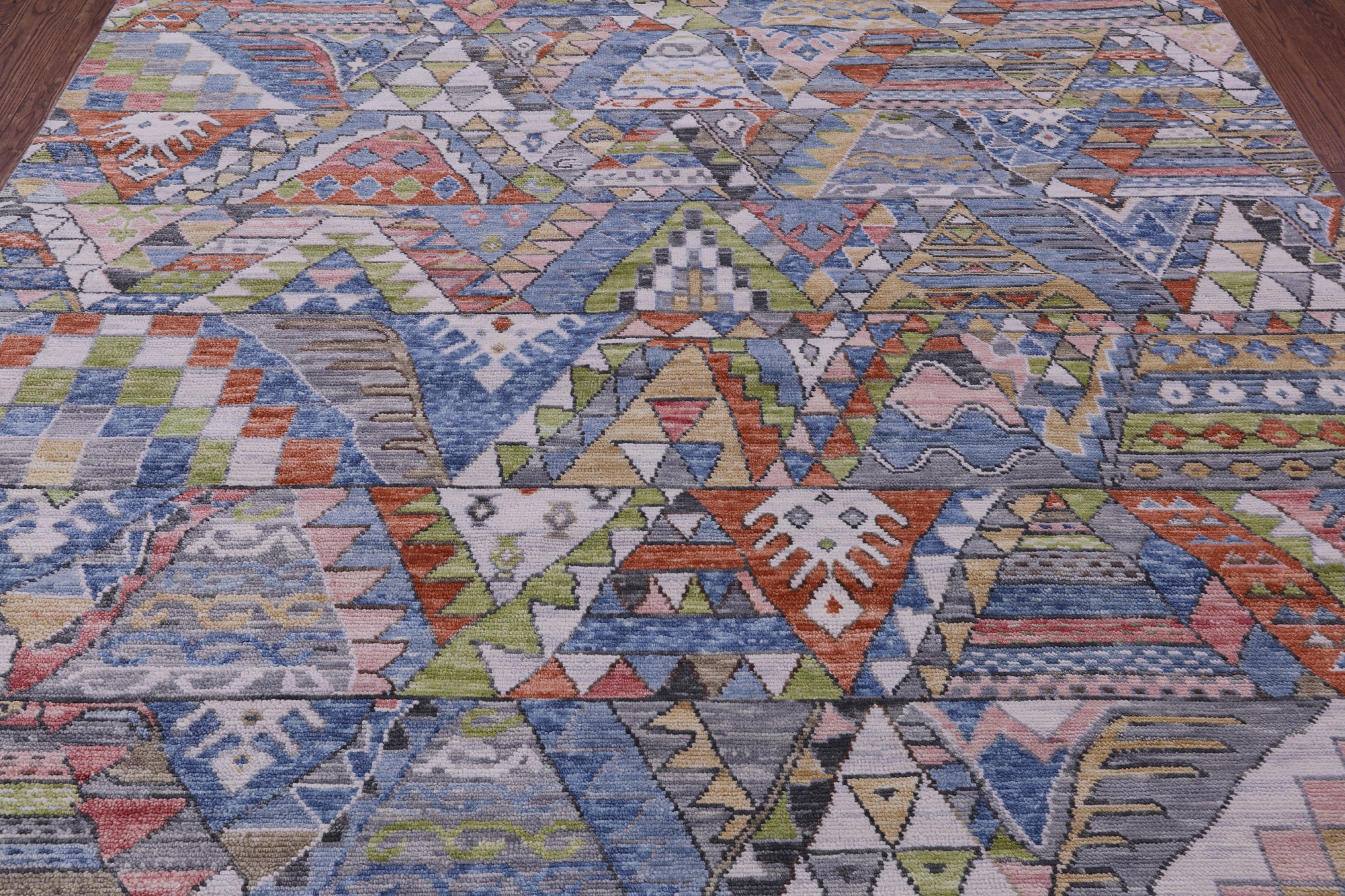 Tribal Moroccan Hand Knotted Wool Rug - 8' 2" X 10' 3" - Golden Nile