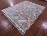 Tribal Moroccan Hand Knotted Wool Rug - 8' 2" X 10' 3" - Golden Nile