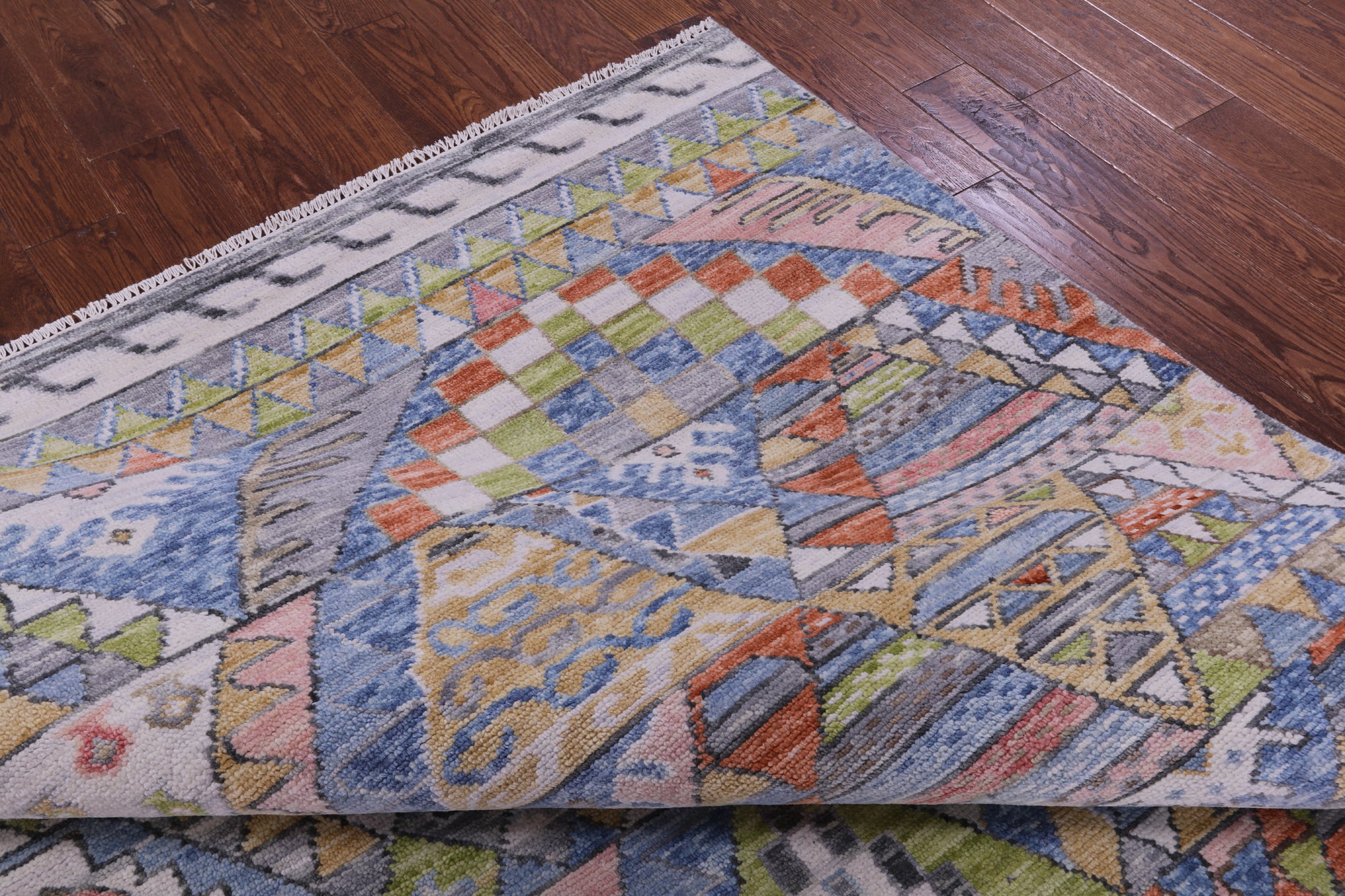 Tribal Moroccan Hand Knotted Wool Rug - 8' 2" X 10' 3" - Golden Nile