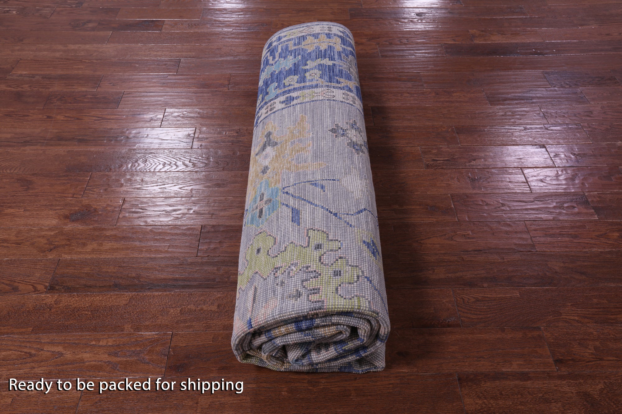 Grey Turkish Oushak Hand Knotted Wool Rug - 8' 11" X 11' 11" - Golden Nile