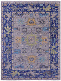 Grey Turkish Oushak Hand Knotted Wool Rug - 8' 11" X 11' 11" - Golden Nile