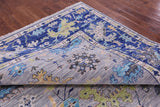 Grey Turkish Oushak Hand Knotted Wool Rug - 8' 11" X 11' 11" - Golden Nile