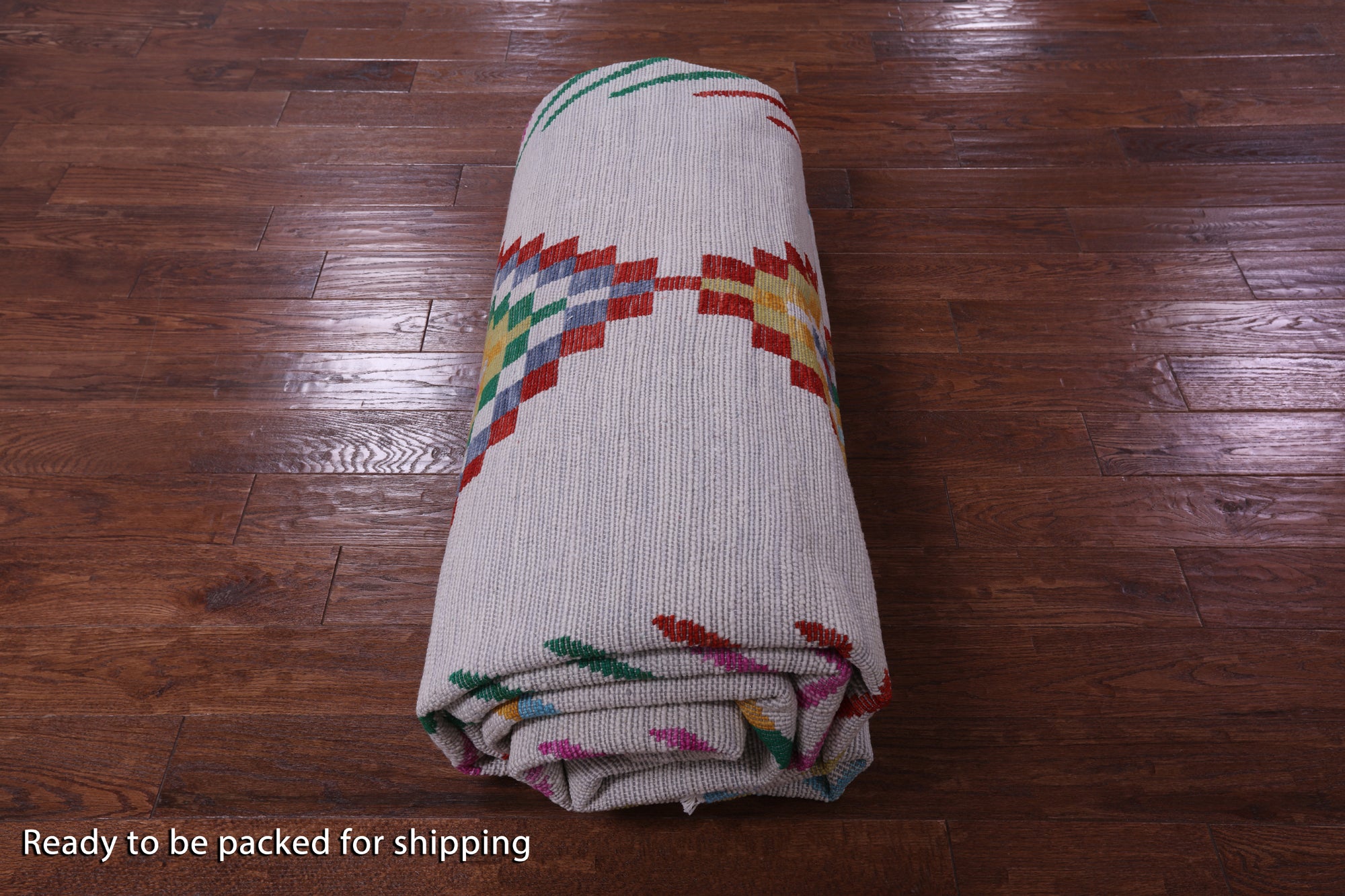 Ivory Tribal Moroccan Hand Knotted Wool Rug - 10' 1" X 14' 2" - Golden Nile