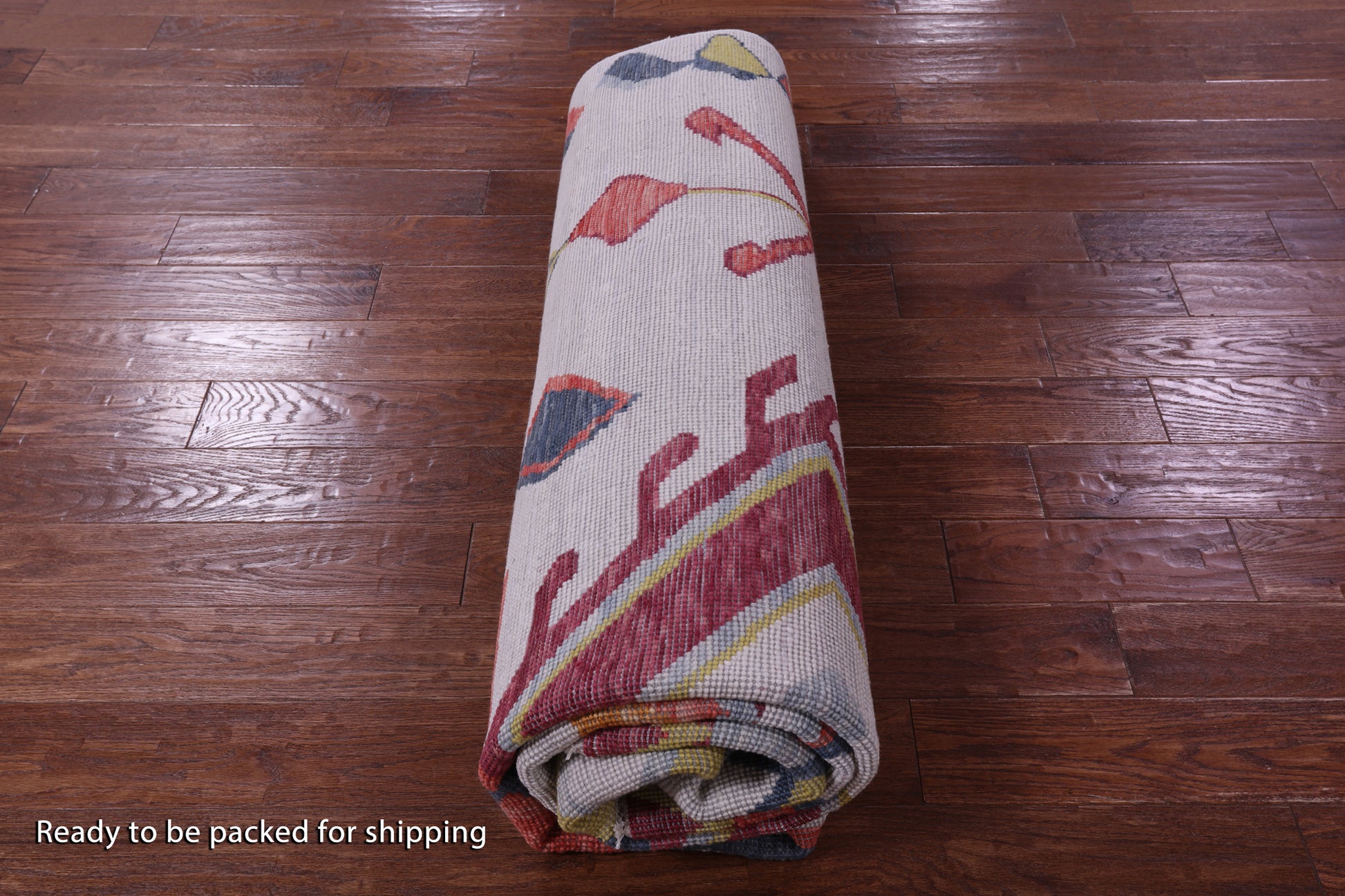 Ivory Tribal Moroccan Hand Knotted Wool Rug - 8' 0" X 9' 11" - Golden Nile
