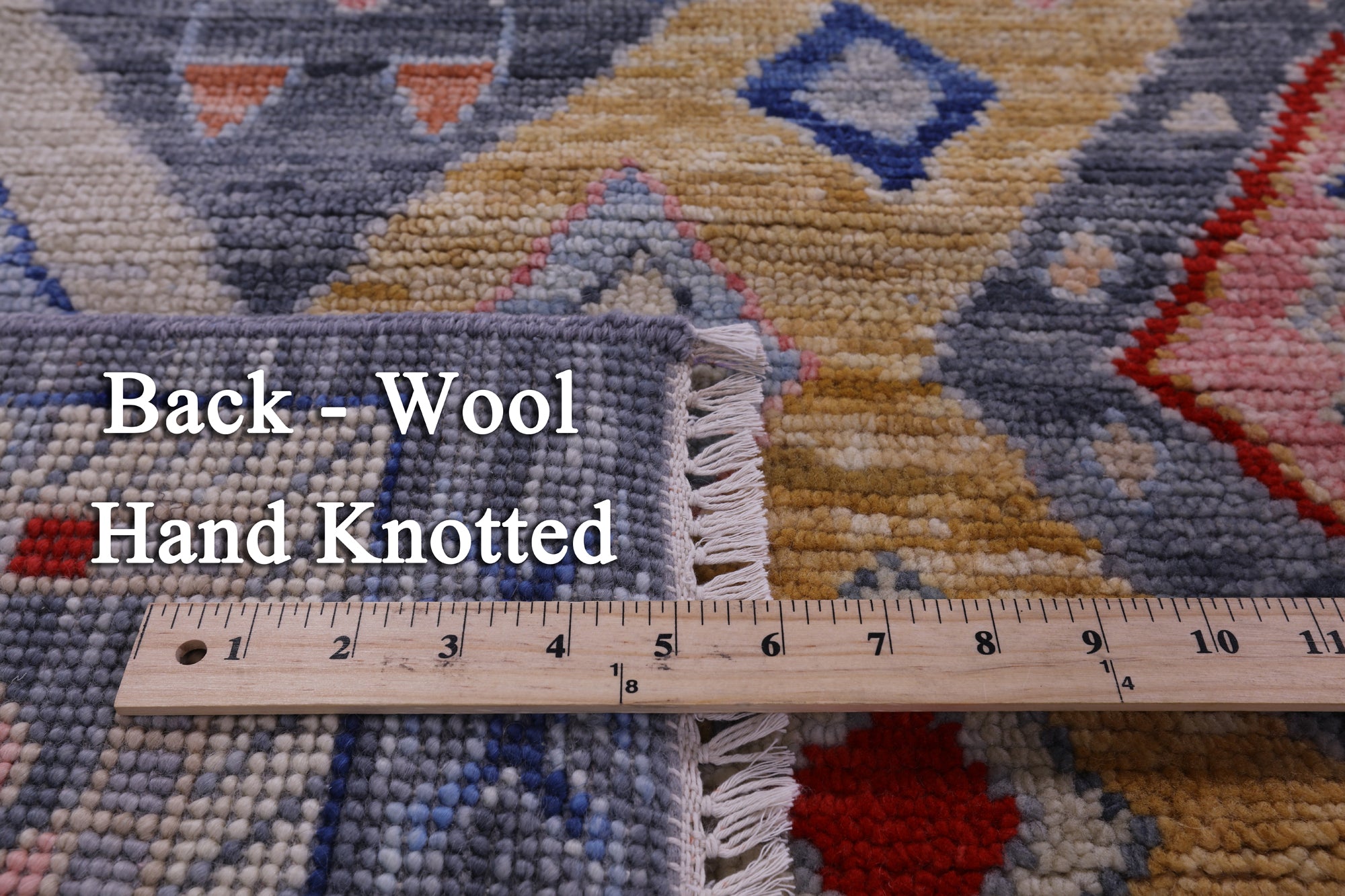 Grey Tribal Moroccan Hand Knotted Wool Rug - 8' 0" X 10' 0" - Golden Nile