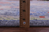 Grey Tribal Moroccan Hand Knotted Wool Rug - 8' 0" X 10' 0" - Golden Nile