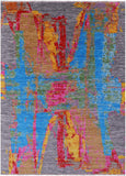 Abstract Contemporary Hand Knotted Wool Rug - 10' 0" X 14' 0" - Golden Nile