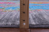 Abstract Contemporary Hand Knotted Wool Rug - 10' 0" X 14' 0" - Golden Nile