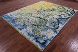 Contemporary Hand Knotted Wool Rug - 8' 1" X 9' 10" - Golden Nile