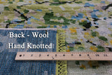 Contemporary Hand Knotted Wool Rug - 8' 1" X 9' 10" - Golden Nile