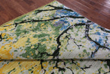 Contemporary Hand Knotted Wool Rug - 8' 1" X 9' 10" - Golden Nile
