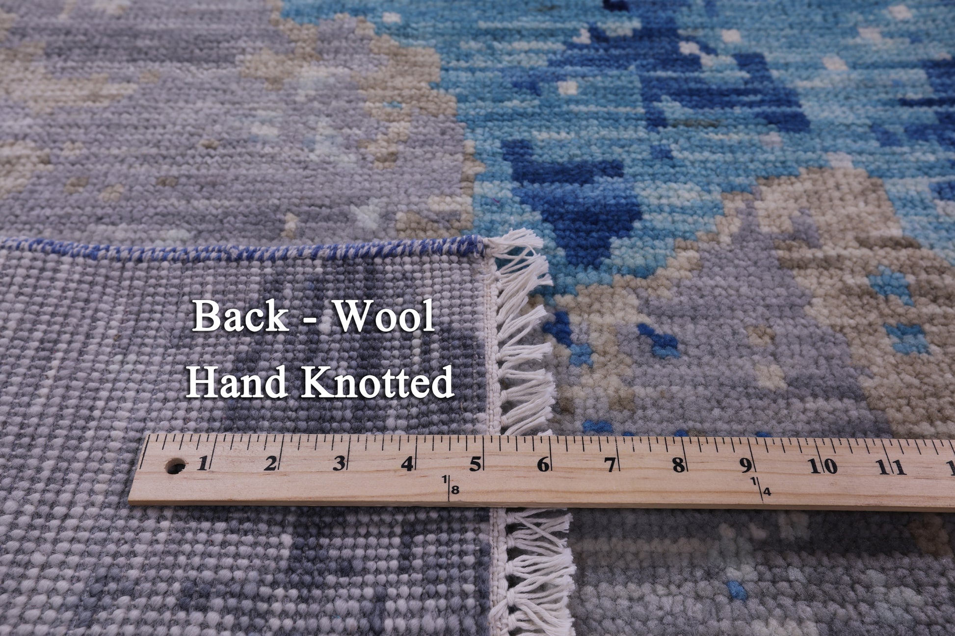Abstract Contemporary Hand Knotted Wool Rug - 8' 11" X 12' 0" - Golden Nile