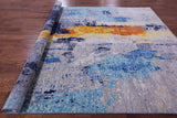Abstract Contemporary Hand Knotted Wool Rug - 8' 11" X 12' 0" - Golden Nile