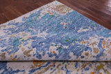 Abstract Contemporary Handmade Wool Rug - 9' 1" X 12' 0" - Golden Nile