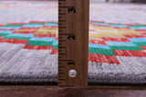 Grey Tribal Moroccan Hand Knotted Wool Rug - 10' 1" X 14' 0" - Golden Nile