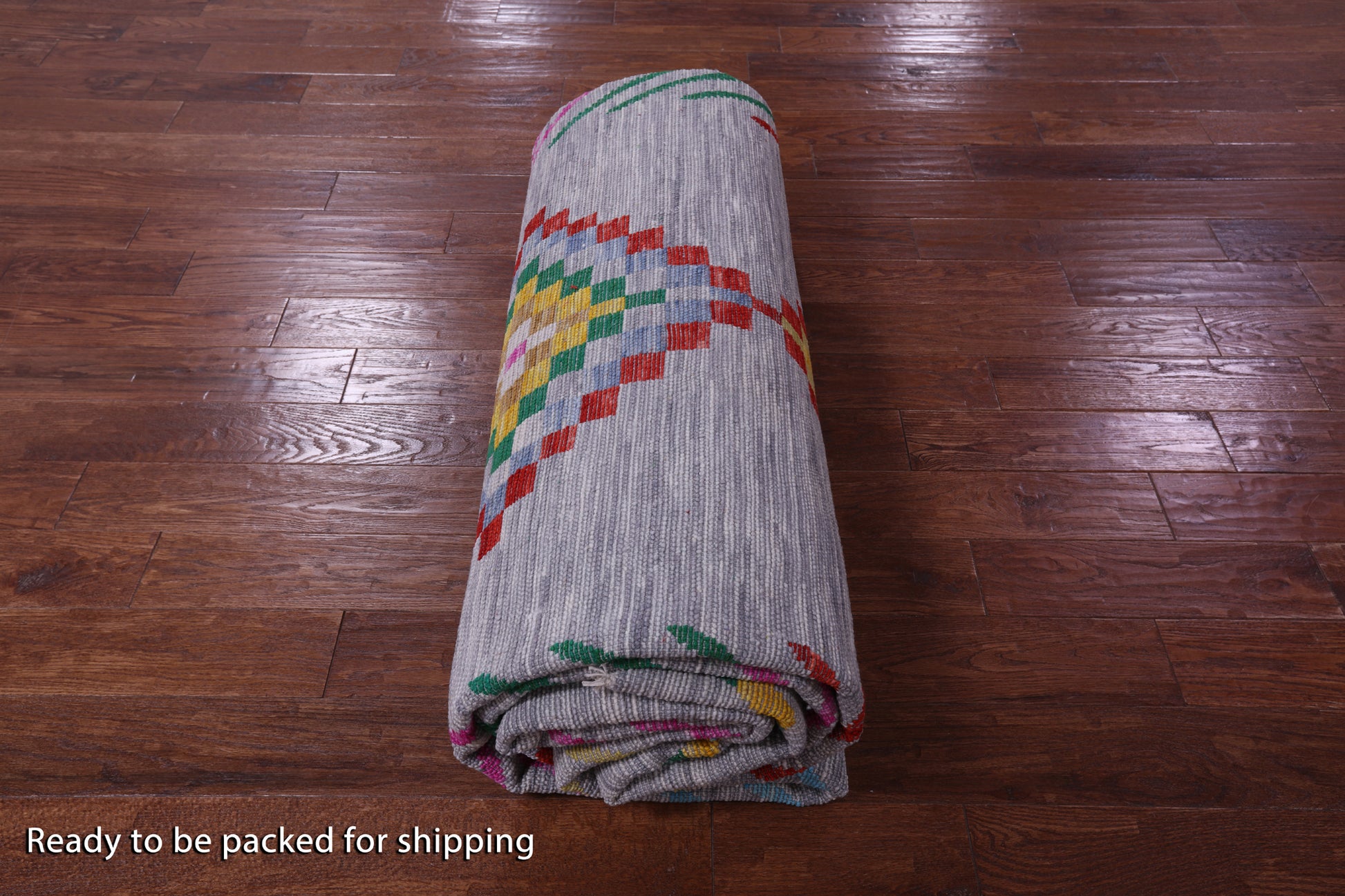 Grey Tribal Moroccan Hand Knotted Wool Rug - 10' 1" X 14' 0" - Golden Nile