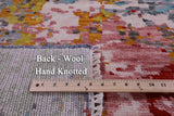 Abstract Contemporary Hand Knotted Wool Rug - 8' 0" X 10' 0" - Golden Nile