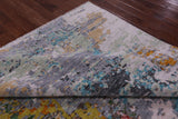 Abstract Contemporary Hand Knotted Wool Rug - 8' 0" X 10' 0" - Golden Nile