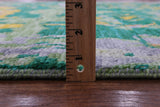 Abstract Contemporary Hand Knotted Wool Rug - 7' 11" X 9' 9" - Golden Nile