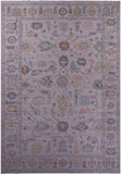 Grey Turkish Oushak Handmade Wool Rug - 12' 2" X 18' 2" - Golden Nile