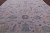 Grey Turkish Oushak Handmade Wool Rug - 12' 2" X 18' 2" - Golden Nile
