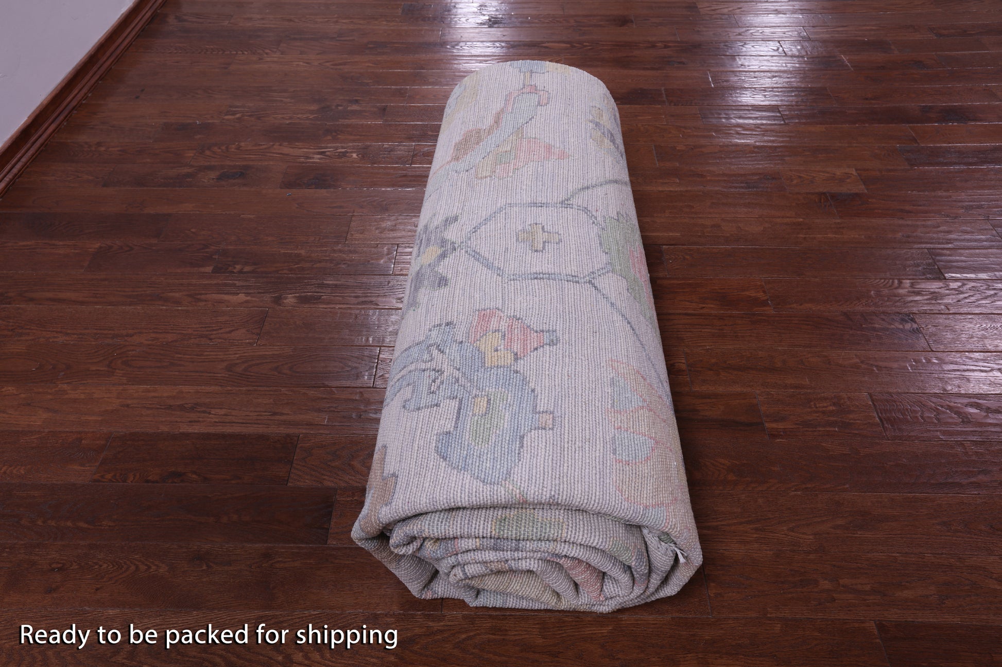 Grey Turkish Oushak Handmade Wool Rug - 12' 2" X 18' 2" - Golden Nile