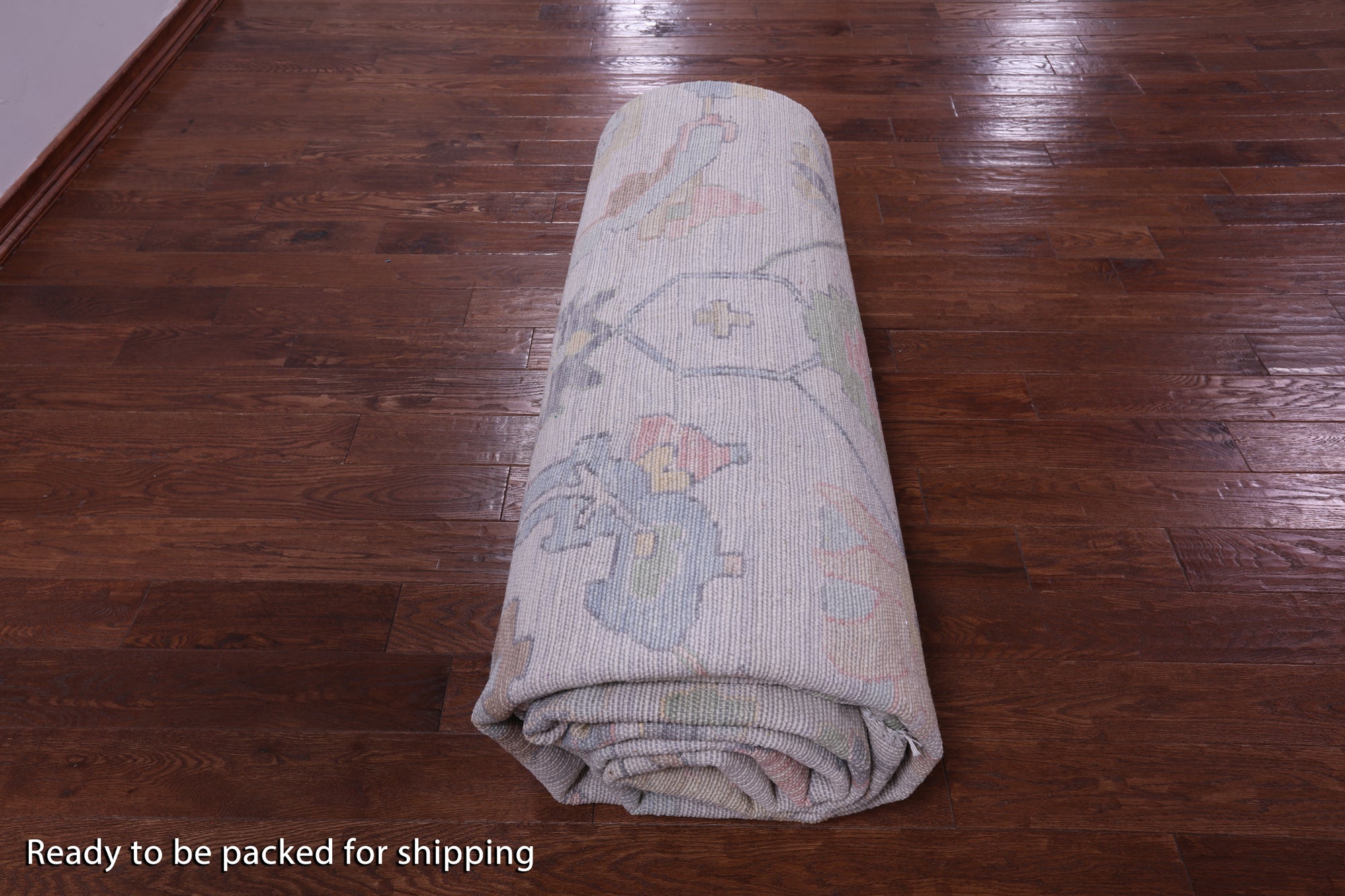 Grey Turkish Oushak Handmade Wool Rug - 12' 2" X 18' 2" - Golden Nile