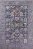 Grey Turkish Oushak Handmade Wool Rug - 12' 1" X 18' 2" - Golden Nile
