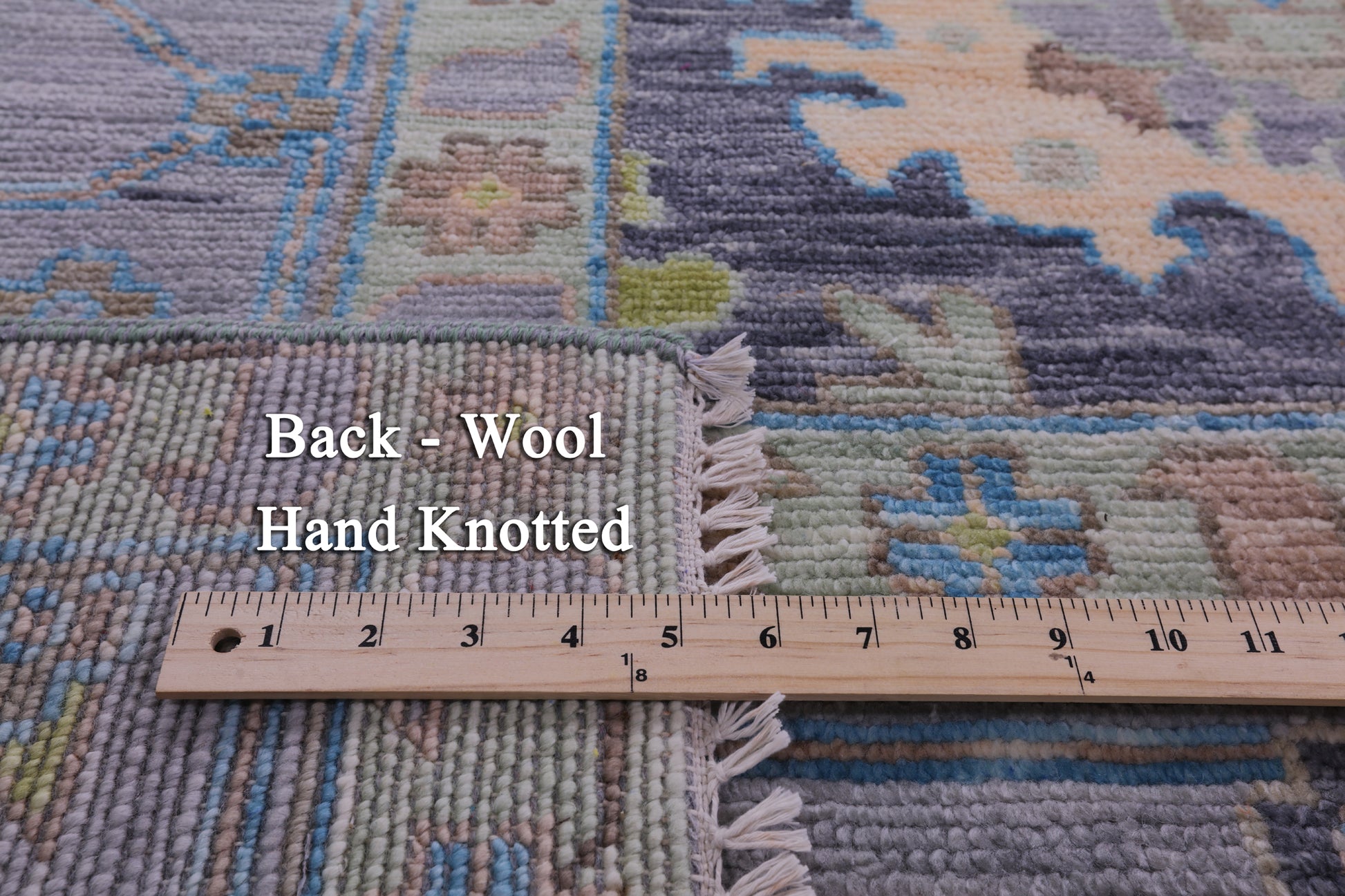 Grey Turkish Oushak Handmade Wool Rug - 12' 1" X 18' 2" - Golden Nile