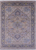 Grey Persian Fine Serapi Hand Knotted Wool Rug - 10' 1" X 13' 10" - Golden Nile