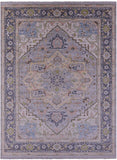 Grey Persian Fine Serapi Hand Knotted Wool Rug - 10' 1" X 13' 10" - Golden Nile