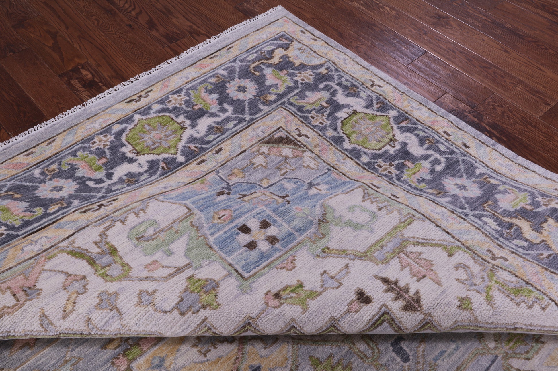Grey Persian Fine Serapi Hand Knotted Wool Rug - 10' 1" X 13' 10" - Golden Nile