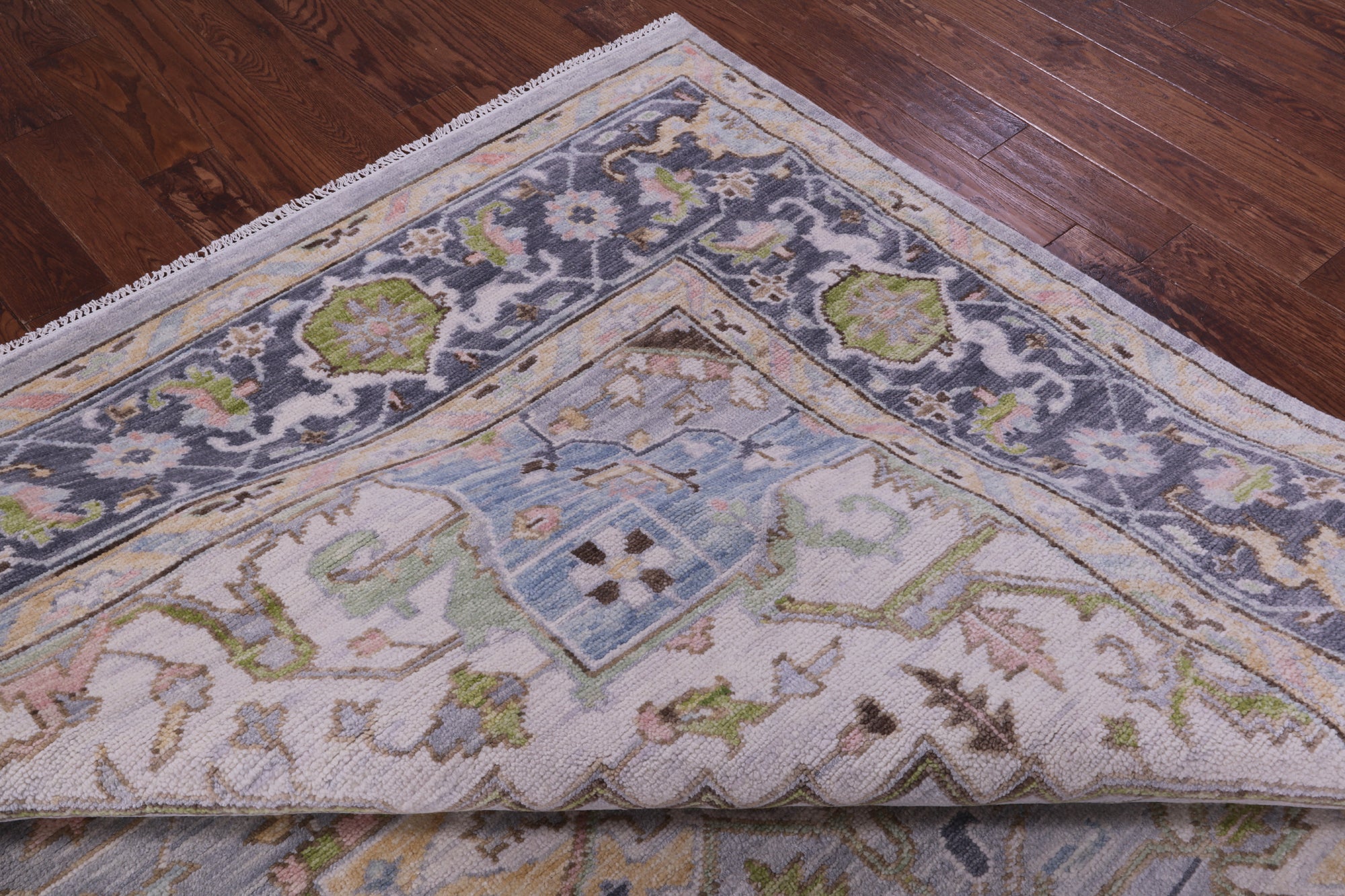 Grey Persian Fine Serapi Hand Knotted Wool Rug - 10' 1" X 13' 10" - Golden Nile