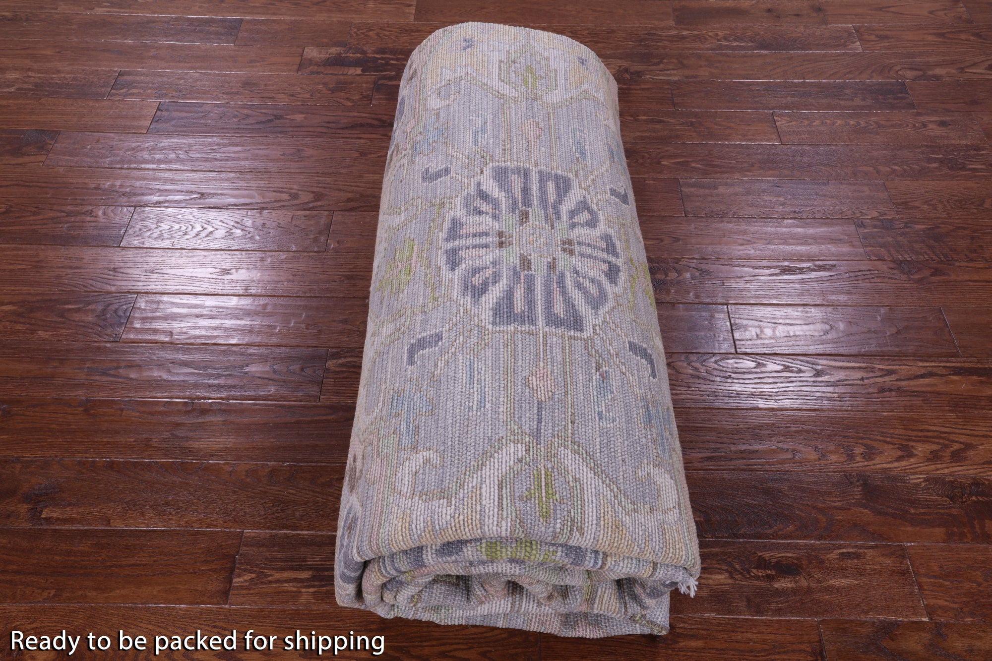 Grey Persian Fine Serapi Hand Knotted Wool Rug - 10' 1" X 13' 10" - Golden Nile