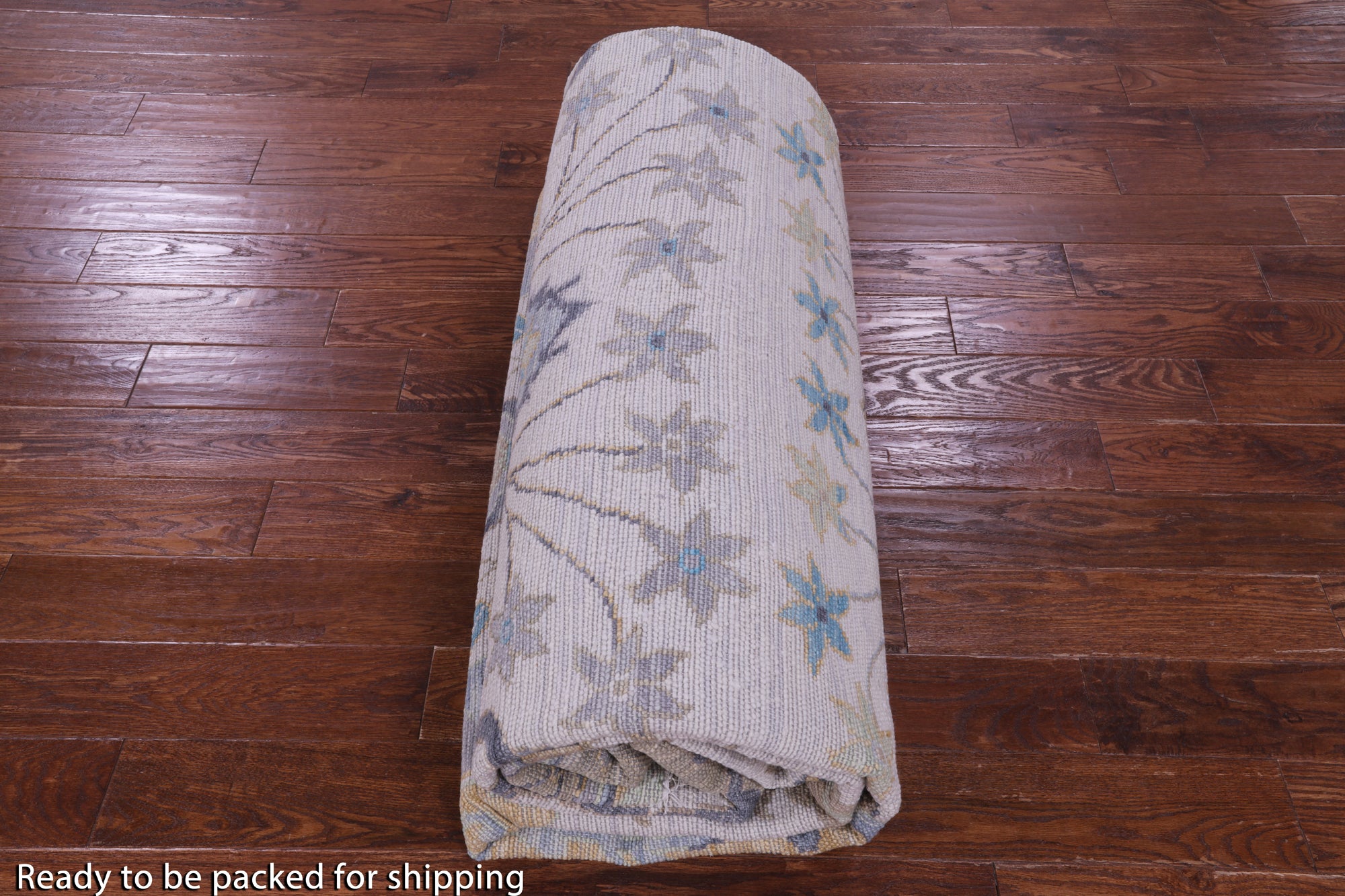 Grey Turkish Oushak Hand Knotted Wool Rug - 10' 2" X 13' 7" - Golden Nile